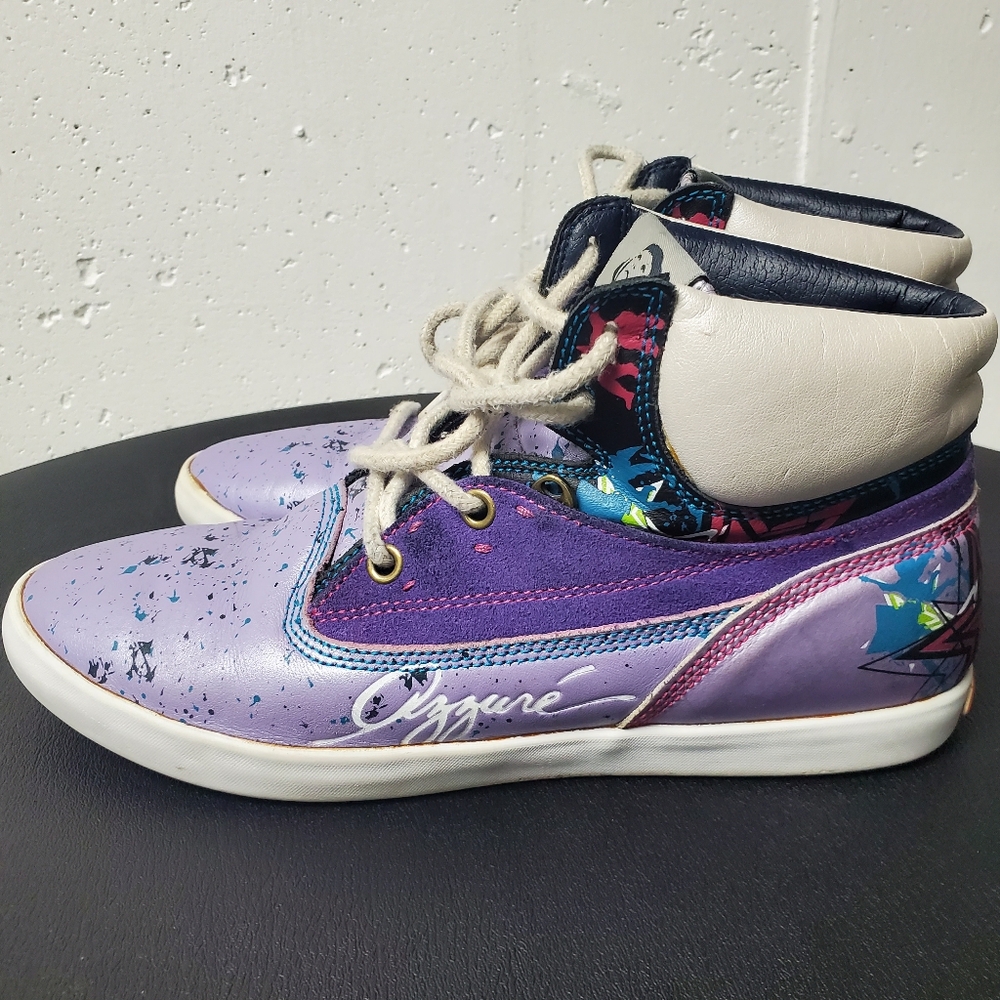 Azzure Shelly Mid Vintage Women's Sneakers Mid Tops  Leather Upper Size 8